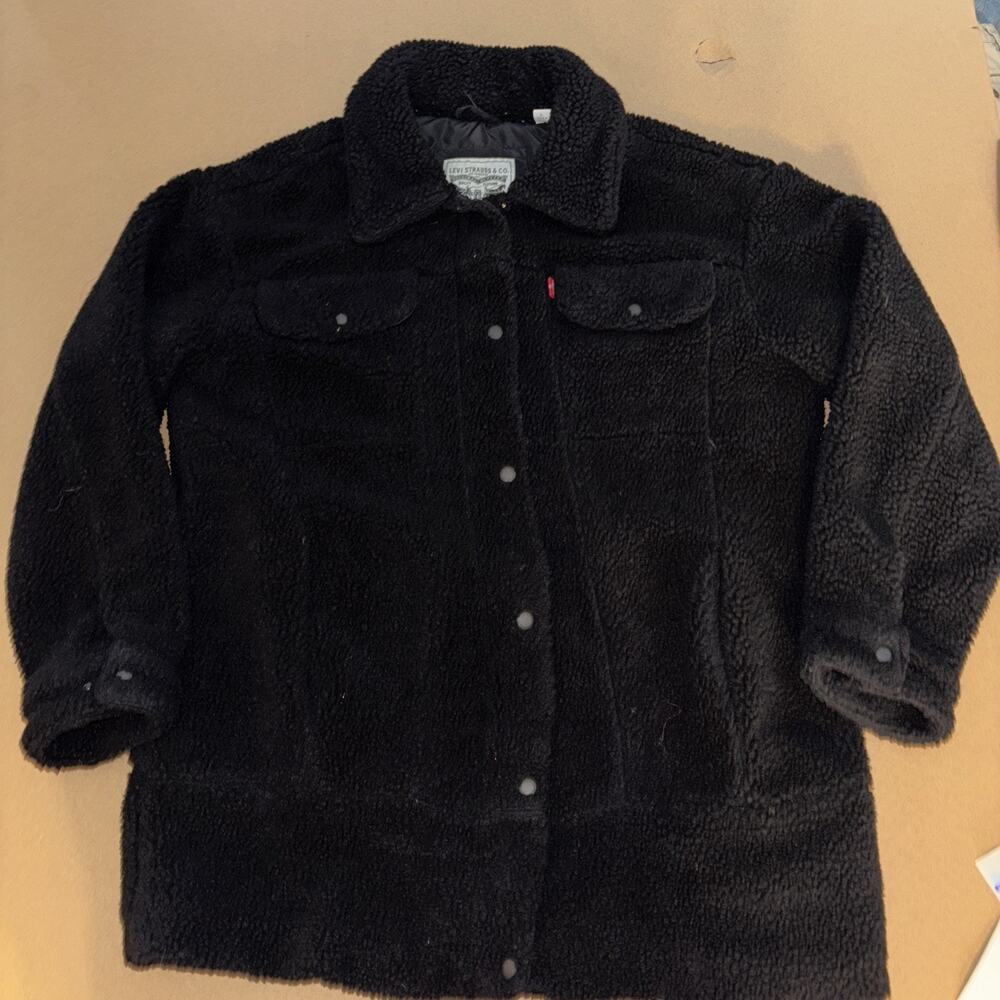 Levis Winter Jacket Furry Insulated Large Cool 23x30